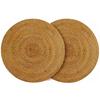 [LANGYU] Rattan Pot Mat, Heat Resistant, Thick 0.5cm, Round, Washable, Handmade, Woven, Scandinavian Style, Stylish, Home Cafe Coaster, Small Item