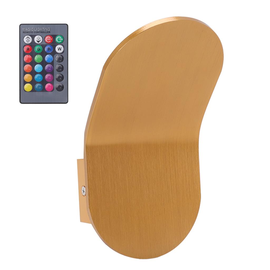 LED Wall Light Aluminium Simple Style LED RGB Warm Light Remote Control Modern Wall Sconces for Office Bedroom Kitchen