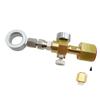 Brass CO2 Filling Adapter CO2 Adapter Pressure Control Valves Portable CO2 Brass Texture for Bottle