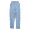 Women's Casual Patchwork Button Seven-Point Pants - 2024 Spring/Summer Collection