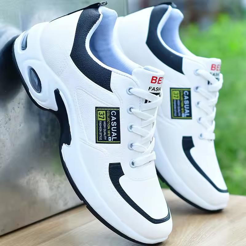 

Spring Autumn Sports Men s Shoes Lace-up Thick Sole Casual Breathable Shoes Large Size Wear Skid Resistance 44