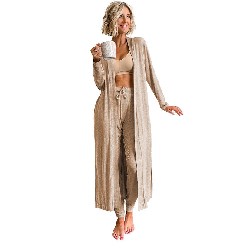 Autumn Womens' Casual Long Sleeve Two-Piece Suit - Cozy European Style