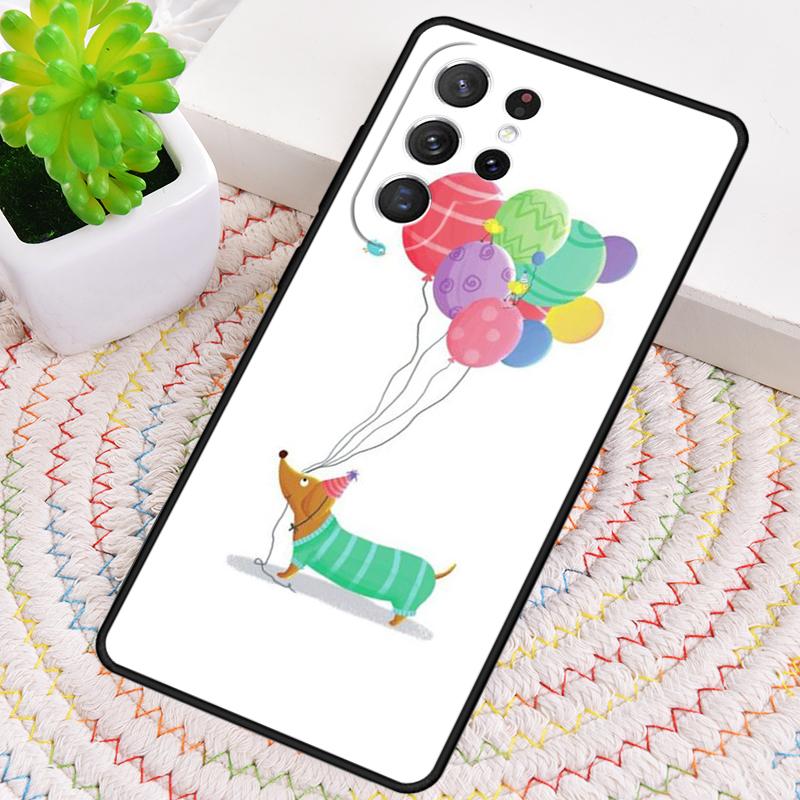 Dachshund Cute Dog Puppy Phone Case for Samsung Galaxy note 10 pro S26 Ultra S23 S24 FE S25 S21 S22 PLUS shockproof Cove
