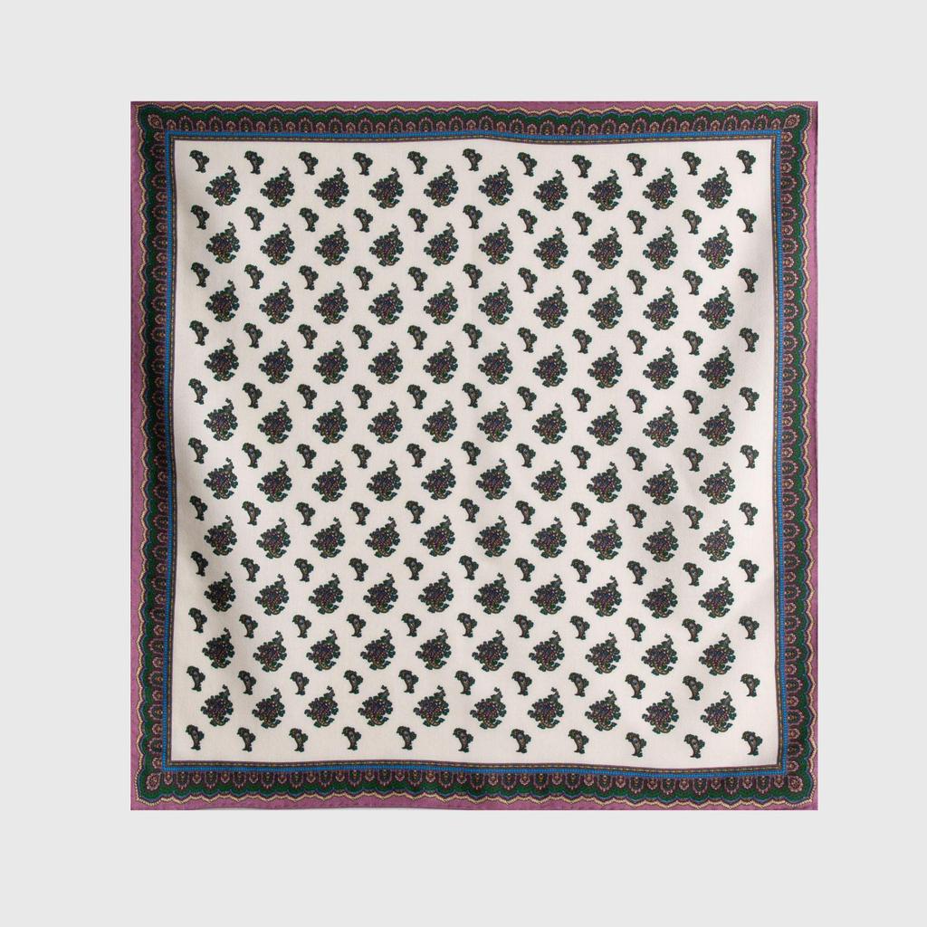 Double-Sided Cashew Print Wool Scarf: Elegant Women's Autumn Shawl