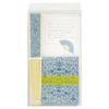 Koji Company Folding Fan Garden Essence W120 X D20 X 181097 & Handkerchief, Blue, Approx. H237mm,