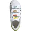 Adidas Originals Superstar 2 Low top Kids' Skateboarding Shoes White Green Sneakers JS2469