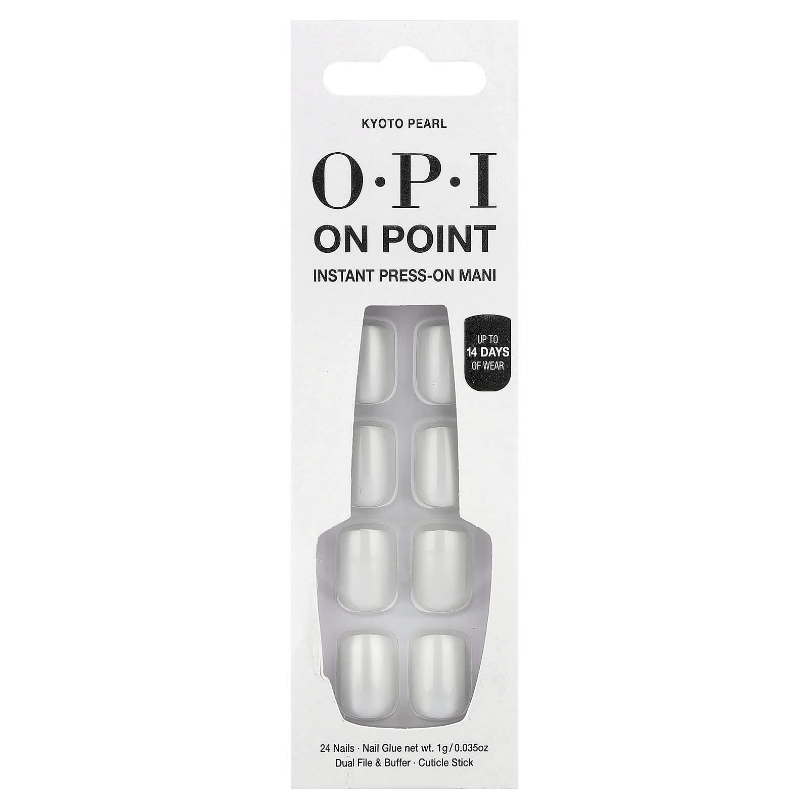 

OPI, On Point, Мгновенный пресс-он маникюр, Короткая длина, Киото Перл, 27 цветов