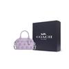 COACH SATCHEL Smooth Leather One Shoulder Handbag Small Women's Purple CAJ99-SVLL
