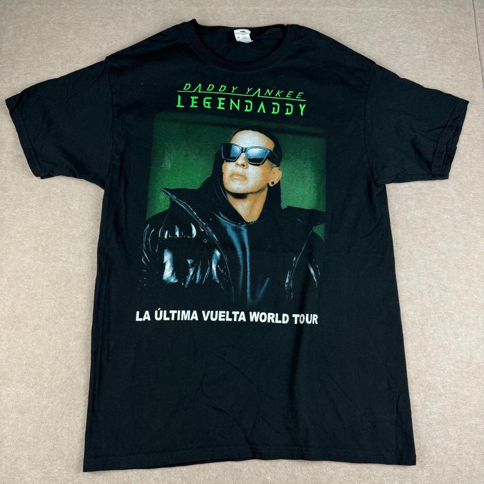 

Daddy Yankee Shirt Mens M Black 2022 World Tour Concert Legendaddy Tee 4XL