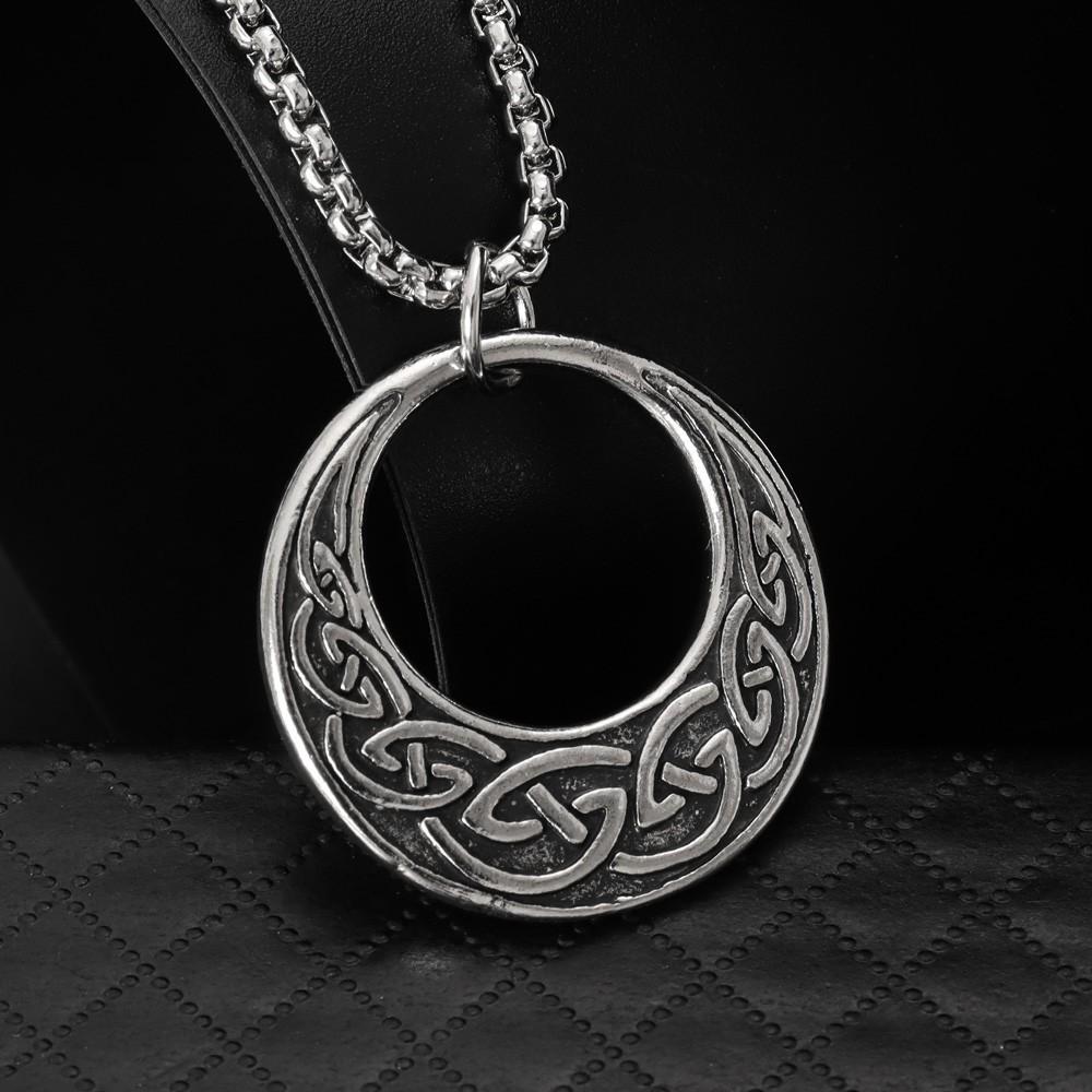 New Fashionable Retro Pattern Pendant Nordic Viking Celtic Knot Necklace