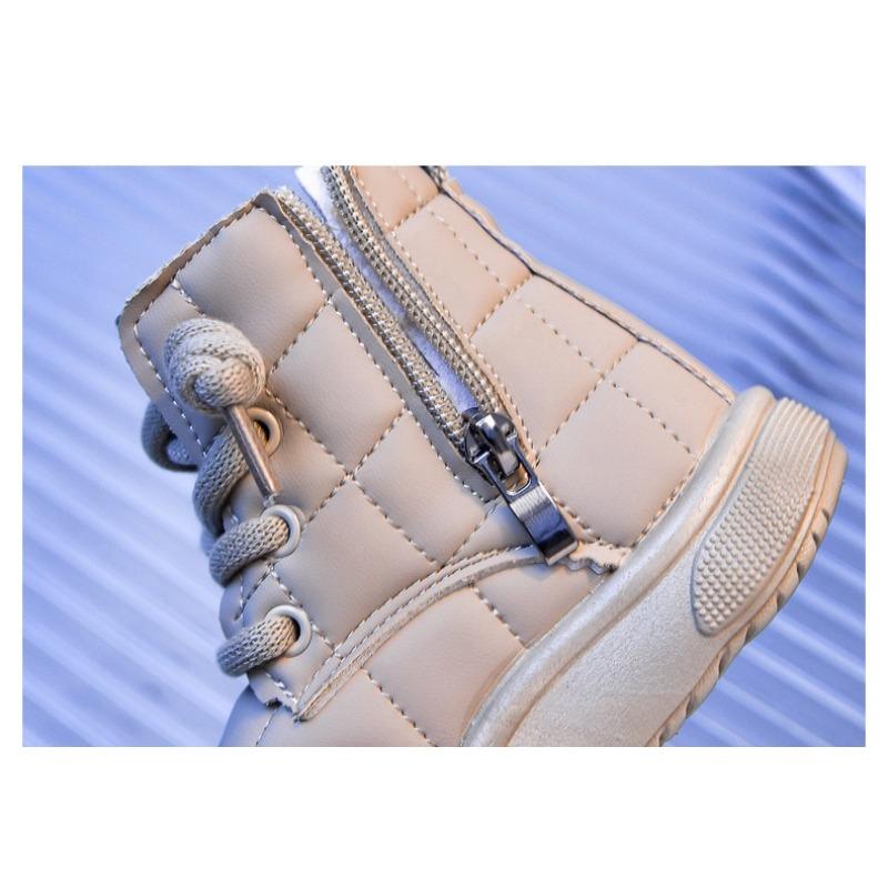 Boys' and Girl's Snow Boots | Fleece-Lined Warm Bread Shoes for Toddlers & Young Kids, Anti-Slip Soft-Sole Winter Boots