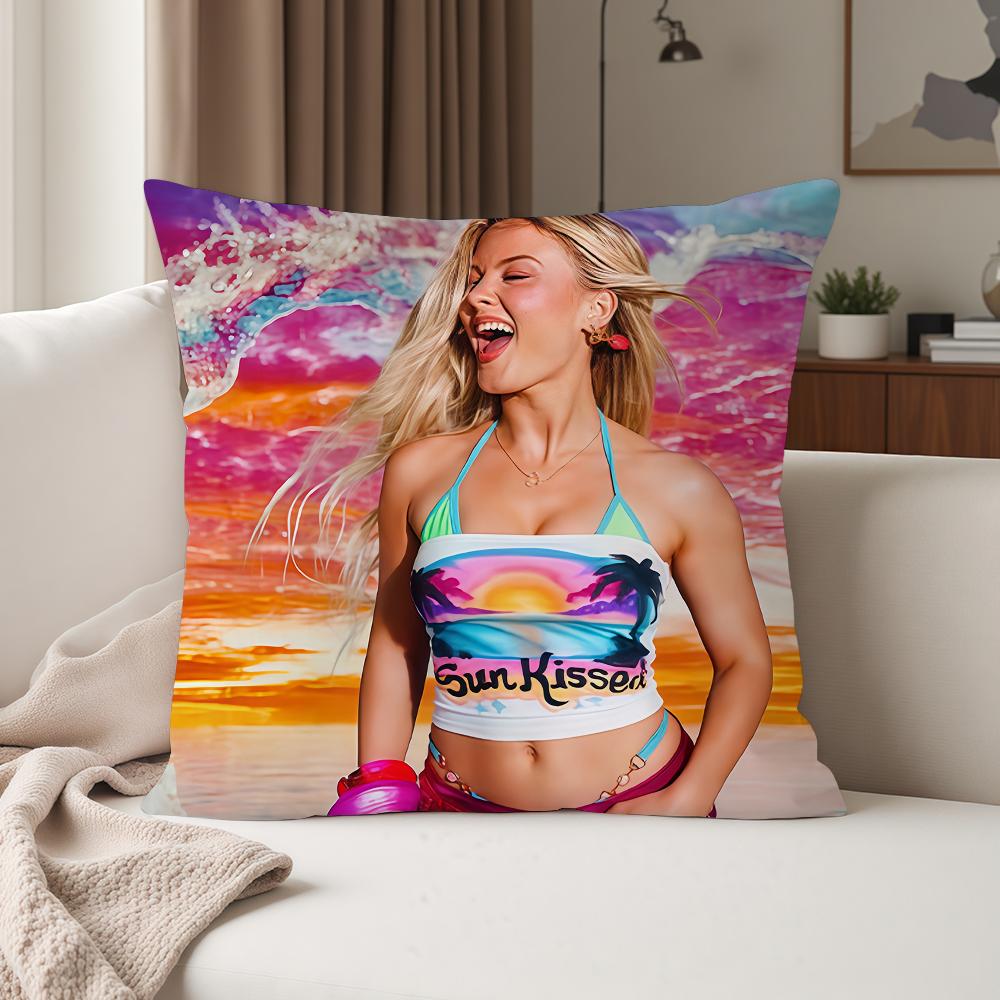 Singer ZZara Larsson Midnight Sun Pillow Case Suitable For Bedrooms Living Rooms Cars Home Decoration