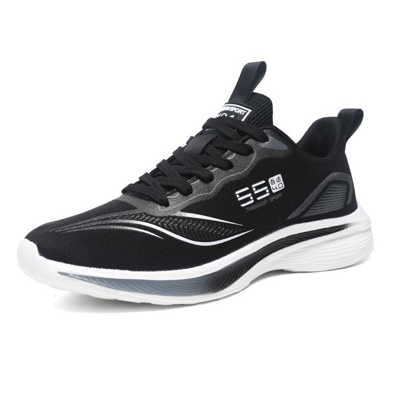 Men's Breathable Mesh Running Shoes, Versatile Soft Sole Lightweight Cold Bonded Casual Sneakers for Students