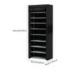 6/8/10 Layers Shoe Rack Heavy Duty Shoes Shelf Dustproof Shoe Storage Cabinet Space Saving Large Capacity Multi Layer