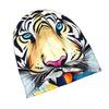 ZLIENSZUS Adult Beanie Hat with White Tiger & Bold Spring Flower - Urban Fashion Suitable for Layered Looks, Coffee Walks, Creative Spaces, Brand Reco