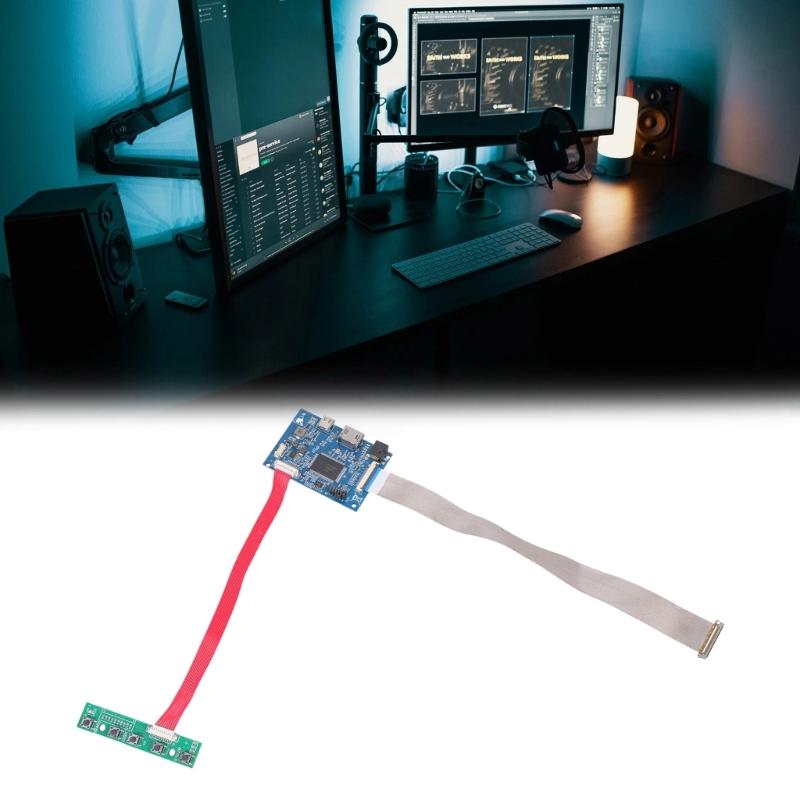 40pin EDP LCD Display Driver Board HDTV-compatible And Type C Auditory Output 3Wx2 Support Remote Control