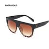 Flat Top Mirror Vintage Sunglasses Woman Brand Design Sun Glasses for Woman Rivet Ladies Sunglasses female  Shades