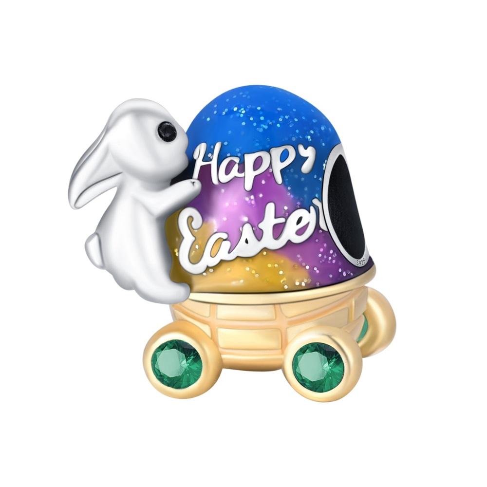 Copper-Plated Easter Egg Perfume Bottle Charms Beads Fit Qikaola Original Bracelets Diy Jewelry Making For Women