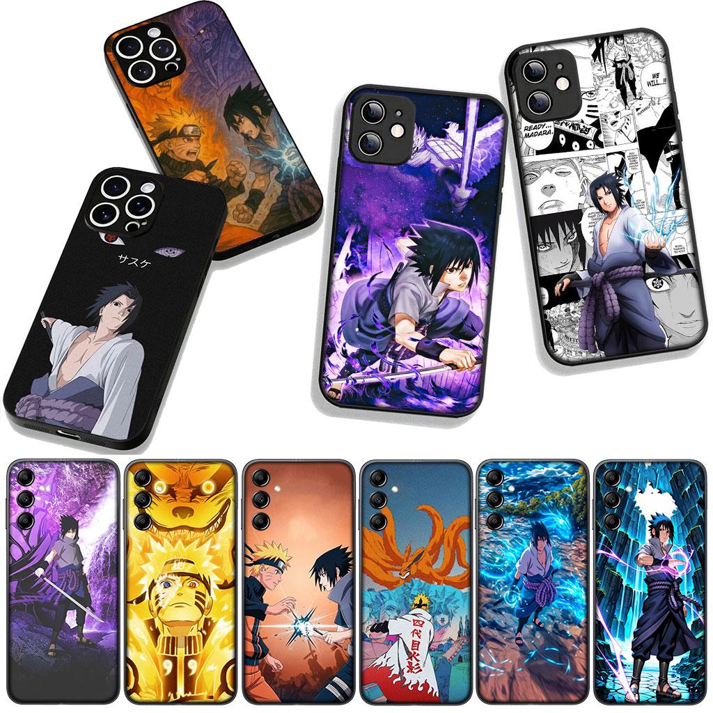Cover for Apple iPhone 16 15 14 Plus 13 12 Mini 17 Pro Max + ProMax 16E Air 16+ 15+ Phone Case Comics Narutos Sasuke Uchiha