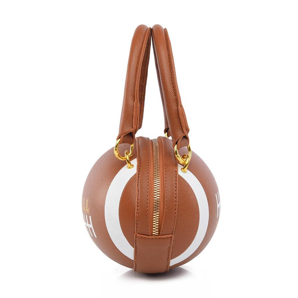 Women's Rugby Soft Bag Contrast Color Letters Trendy Fashion Niche Handbag
