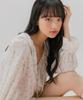 Mellotoli Frill Neck Floral Blouse (Ivory)