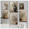 Vintage Minimalist Wall Art Italy Olive Tree In Vase Canvas Painting Poster Prints Still Life Botanical Antique Home Room Decor