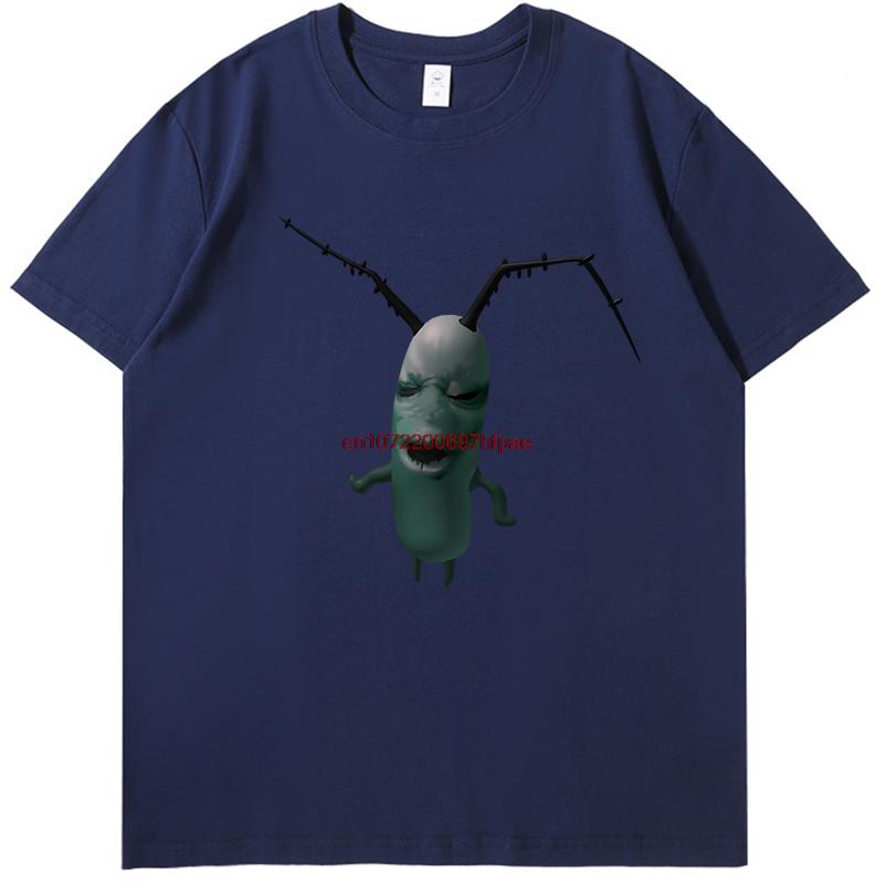 Cursed Plankton Funny Meme T Shirts Graphic T Shirts Summer Cotton New Shirts And Tshirts Unisex Streetwear Print T Shirt