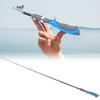 Ultralight Carbon Fishing Rod Protable Telescopic Sea Pole Fishers Tackle Blue Handle 1.2m