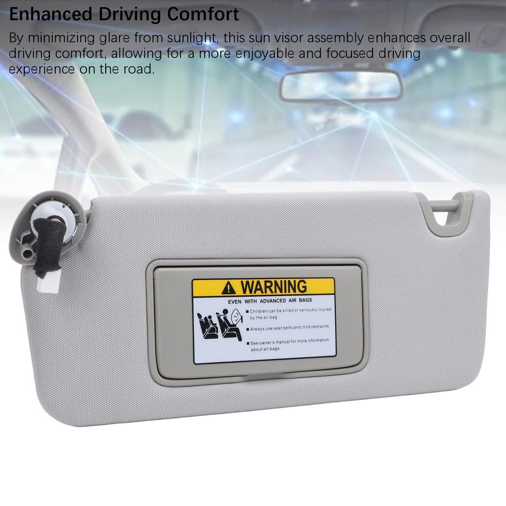 Sun Visor Assembly Block Sunlight Improve Visual Comfort Heat Insulation Elegant Sunvisor Replacement for Car Left: 83280 TA5 A51ZA