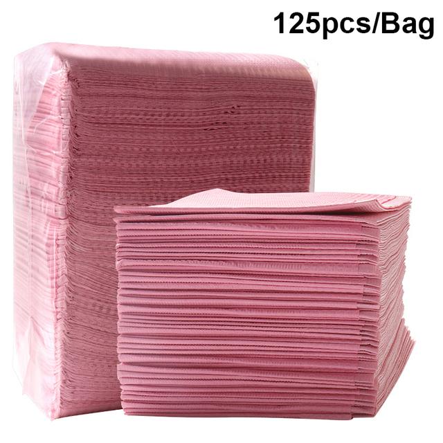 Black/Pink Disposable Tattoo Bibs Tattoo Clean Pad Table Cover Clean Pad for Patient Dental Napkins Tattoo Accessories Supplies
