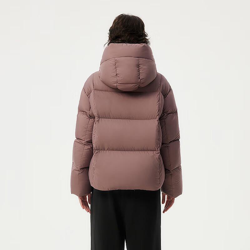 Tanboer Women's Short Detachable Hood Down Jacket