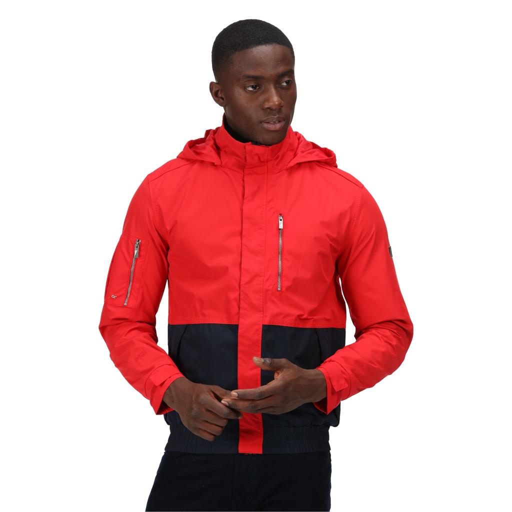 Regatta Mens Feelding Color Block Waterproof Bomber Jacket