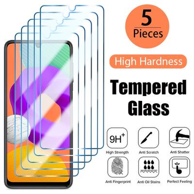 5 шт. полное покрытие закаленное стекло для Samsung Galaxy A02 A12 A13 A22 A32 A42 A52 A72 A82 S8 S9 Plus S10 твердость 9H закаленное стекло протектор экрана
