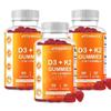 Vitamatic Vitamin D3 K2 MK4 MK7 Menaquinone Gummies 60 Tablets 3 Pcs