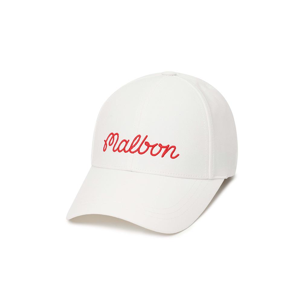 MALBON GOLF Side Panel Ball Marker Ball Cap Off White (Man)