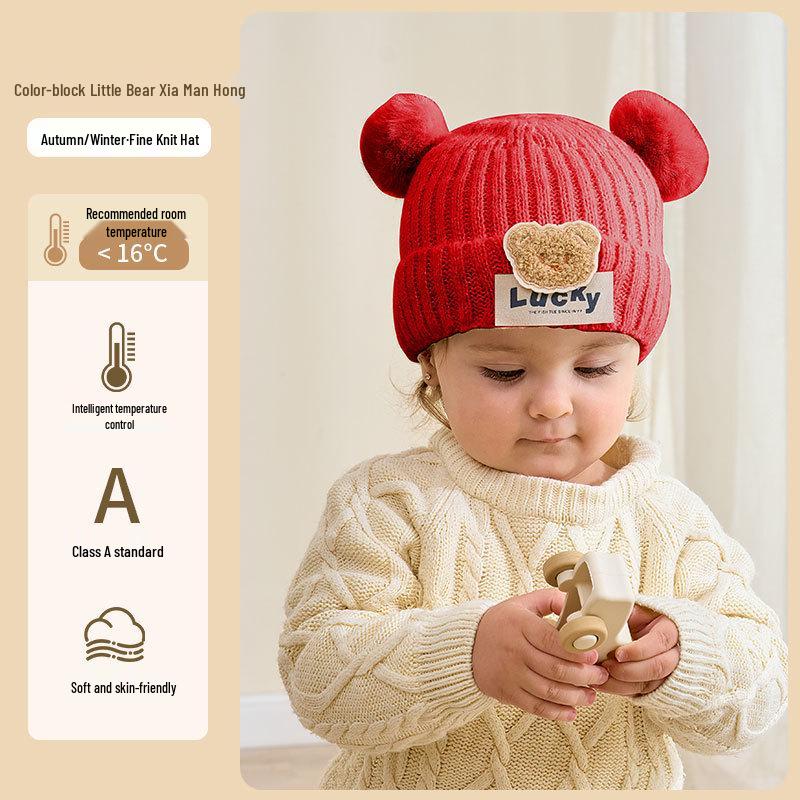 Adorable Four Seasons Wool Knit Hat for Newborns, Infants, and Toddlers - Perfect for Boys and Girls