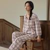 Pajamas Women's Summer Three-quarter Sleeve Home Service Two-piece Suit with Chest Pad Fairy Style Thin Section Cloud Cotton Loose Large Size