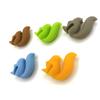 5Pcs/set Squirrels Tea Bag Hanging Holder Cup Silicone Cup Marker Kitchen Gadget