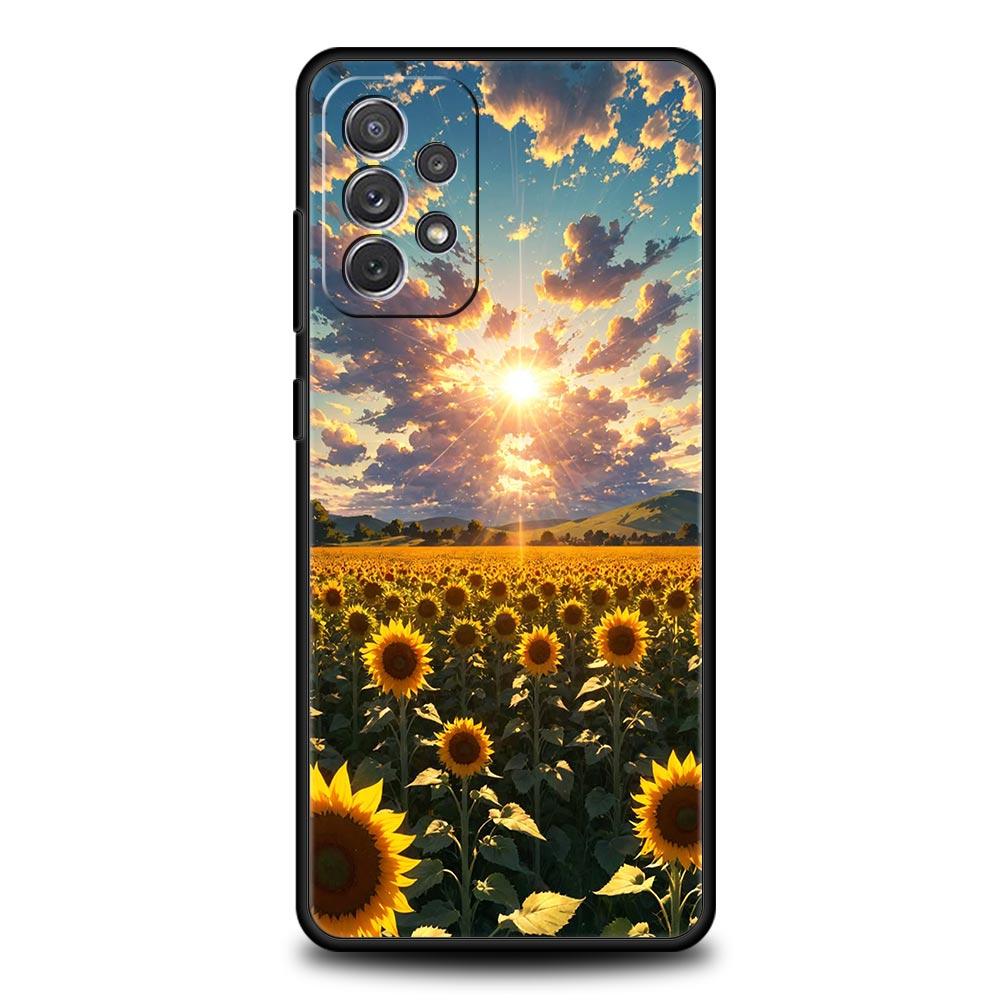 Beautiful Yellow Sunflower Case for Samsung A51 A71 A21S A11 A15 A25 A31 A41 A23 A33 A53 A73 A03S A05S A13 5G A35 A55 Cover