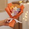 Yousheng Handmade Crochet Flower Bouquet Small Puff Wildflowers Bouquet Birthday Anniversary Gifts for Mom Wife Best Friend Girlfriend
