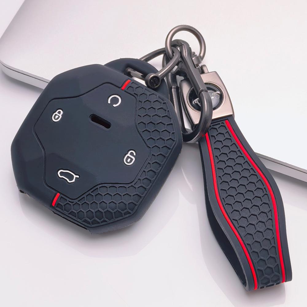 Portachiavi Copri Telecomando per Jetour Shanhai T2 L9 T3 Traveler Dashing Superficie Antigraffio Struttura Antiurto Texture Morbida al Tatto Design Facile da Installare
