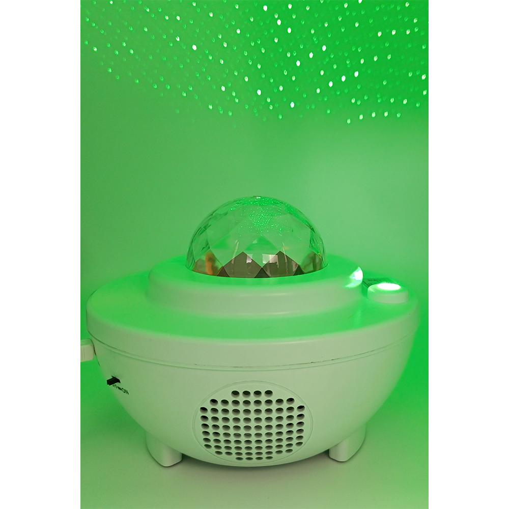 Star Projector With Bluetooth Speaker, Led Star Display, White