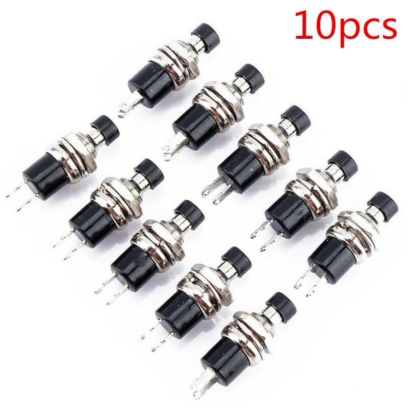 Reliable Miniature Pushbutton Switches in Black with PBS 110 Set of 10