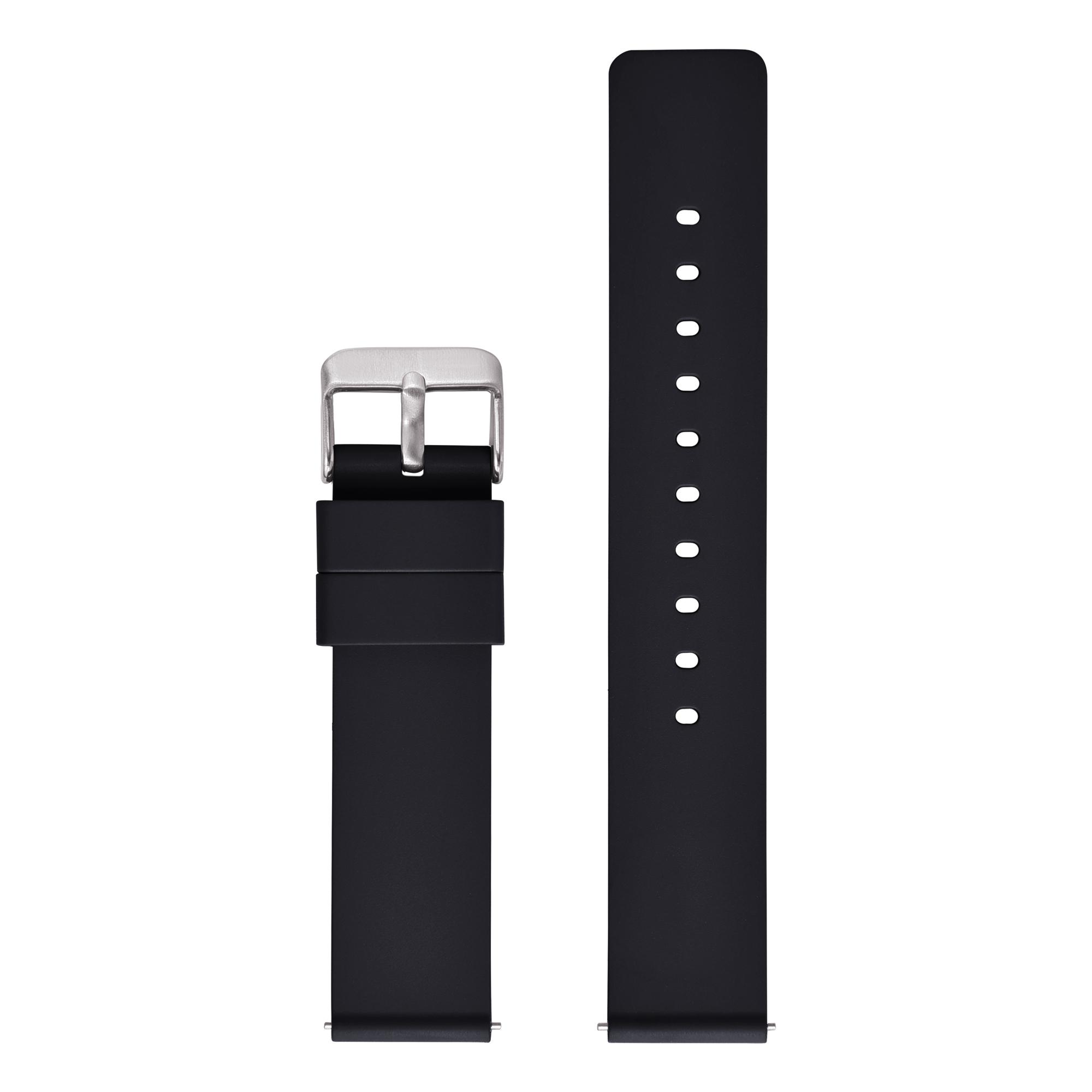 

High Quality Flat Smooth FKM Rubber Watch Strap 16mm 18mm 20mm 22mm 24mm Soft Quick Release FKM Rubber Watch Bands 16mm