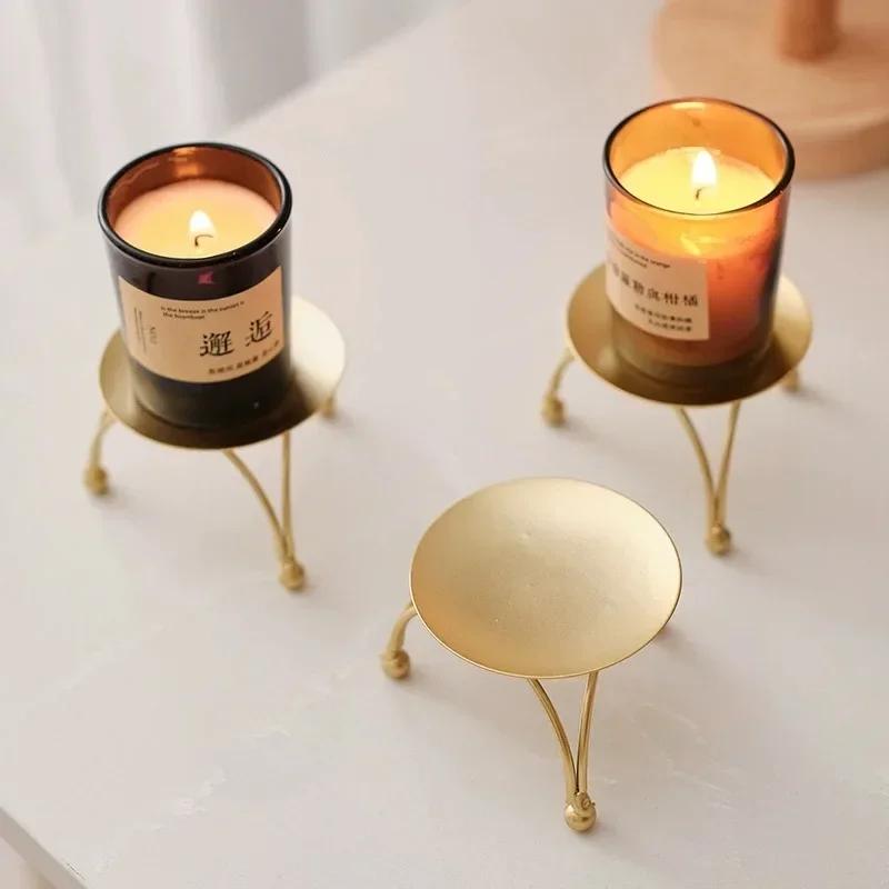 Nordic Wind Light Luxury Silver Candlestick Valentine's Day Romantic Table  Dinner Props Western Food Candlestick Decoration
