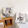 Jinhsi Anime Spiel W-Wuthering Waves Kissenbezug Quadratisches Kissen Schlafzimmer Sofa Freizeit Komfort Auto Wohnzimmer Heimdekoration 40X40