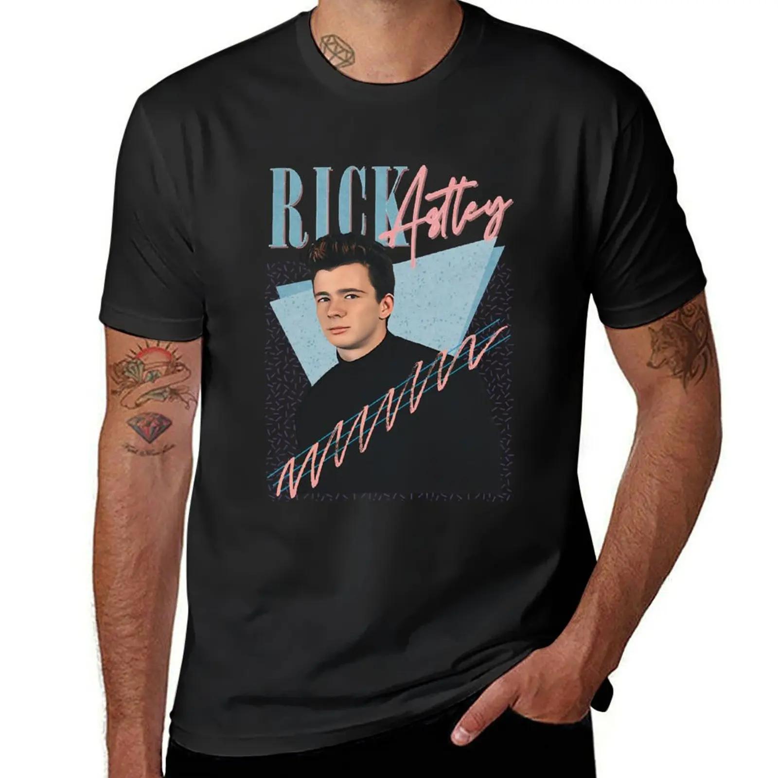 GUOYAN TOP Rick Astley T-shirt zomer top vintage anime shirt grafische t-shirts grote maten heren t-shirts pak XL
