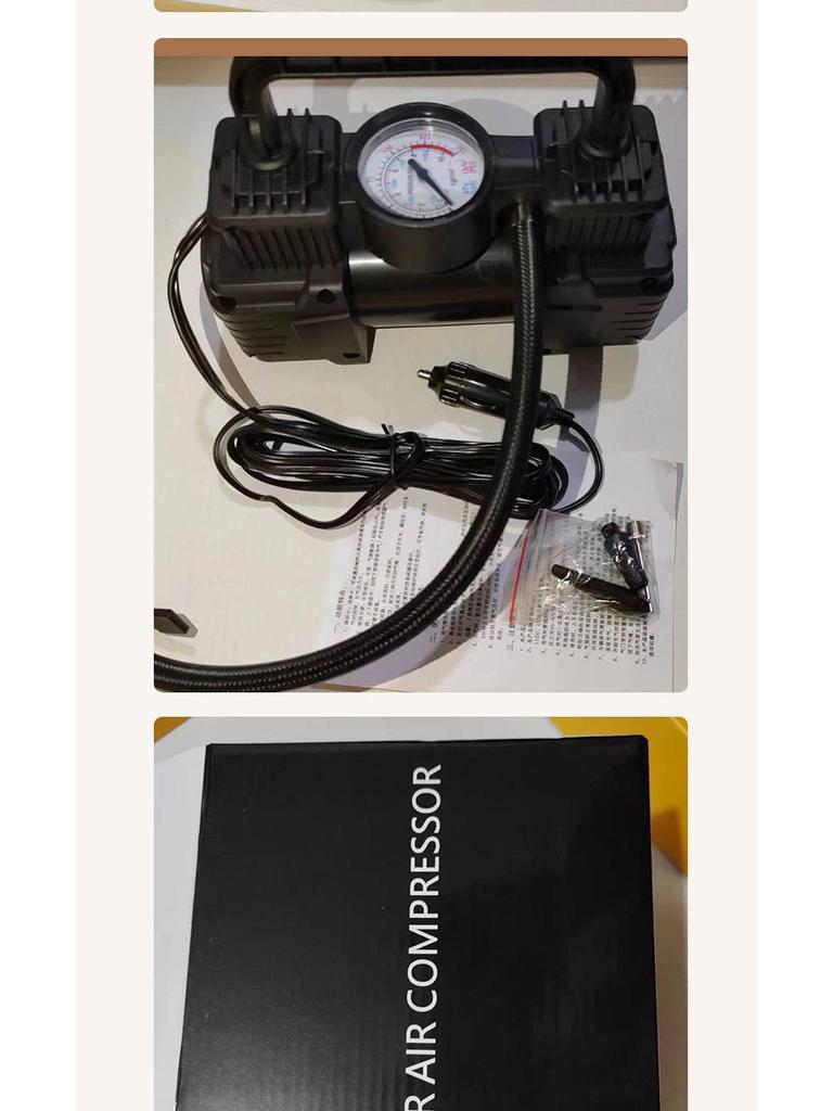 19-Cylinder Portable Car Air Pump with Light - High Power Tire Inflator