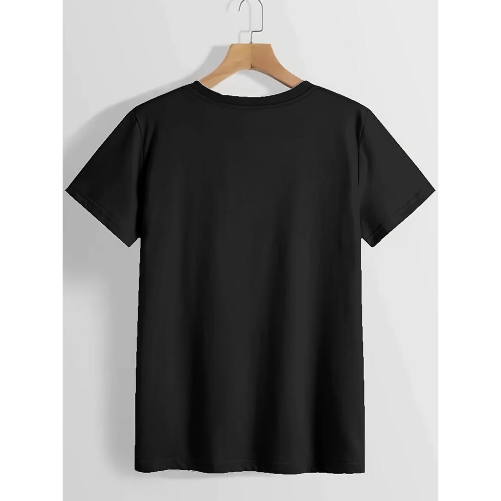 Damen Rosa Schottische Hochlandkuh Grafik T-Shirt Niedlicher Schottischer Kuhdruck mit Blumen & Herzen Weich Atmungsaktiv Leicht