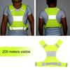 Adjustable High Visibility Reflective Safety Vest Night Running Cycling Security Clothing L
